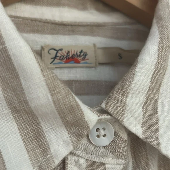 Faherty Laguna Linen Shirt Button Down - Picture 3 of 8